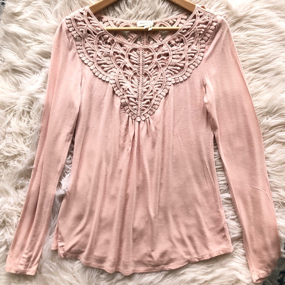 Meadow Rue | Anthropology Lace Top XS